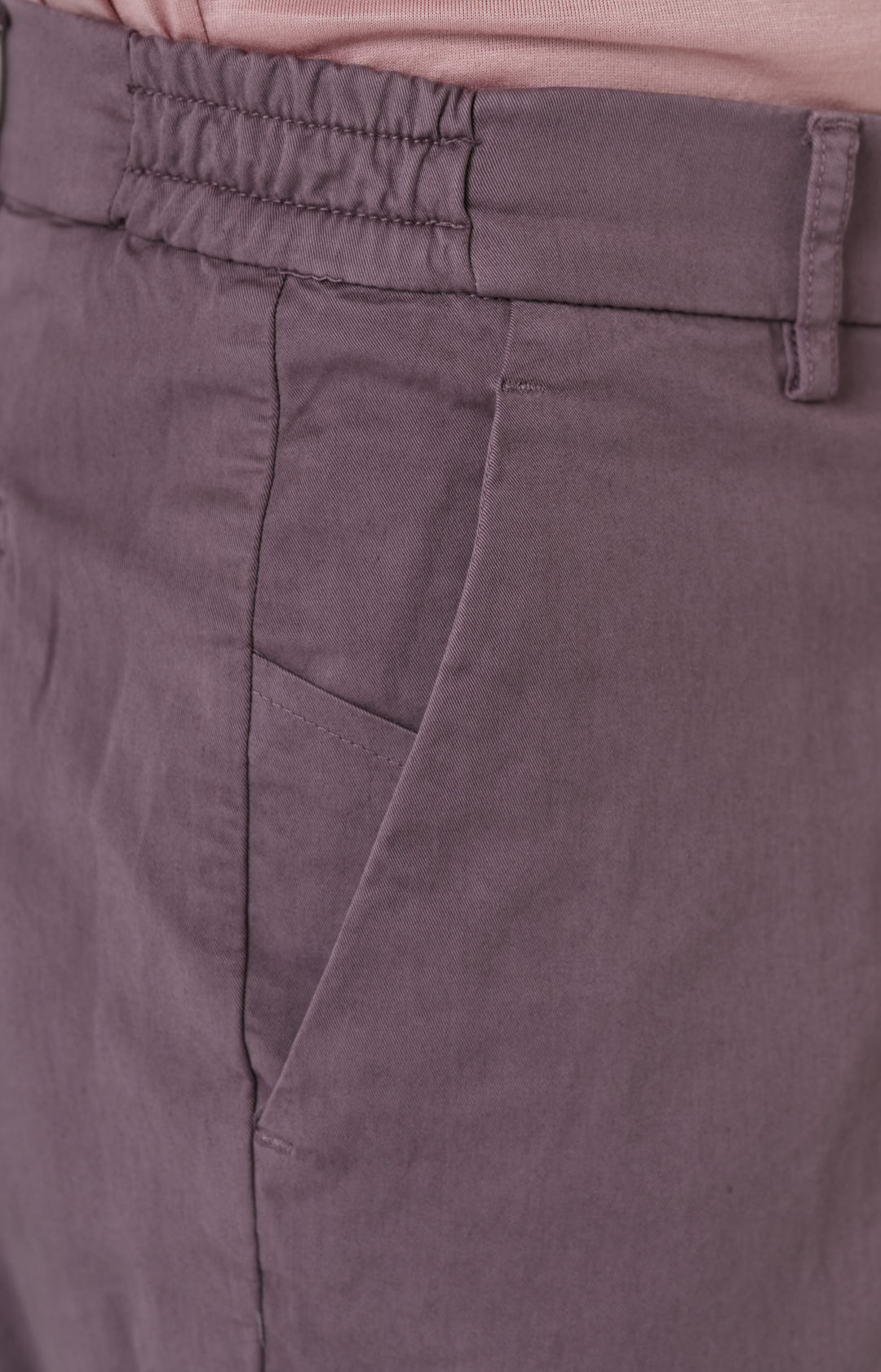 Comfort stretch cotton trousers with America pocket