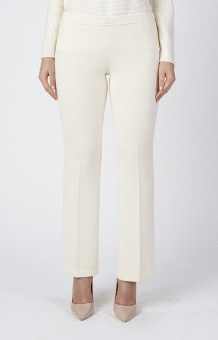 Wool knit trousers
