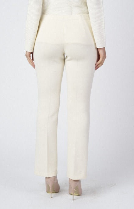 Wool knit trousers