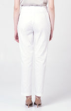 Pantalone in cotone stretch con coulisse