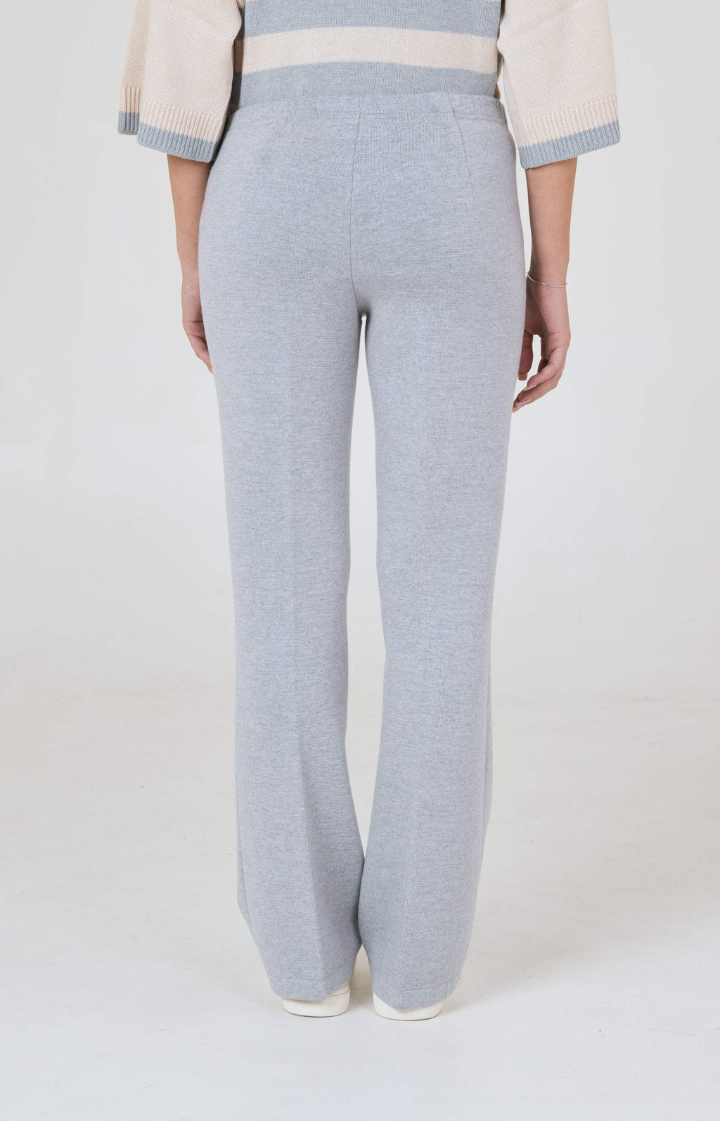 Wool knit trousers