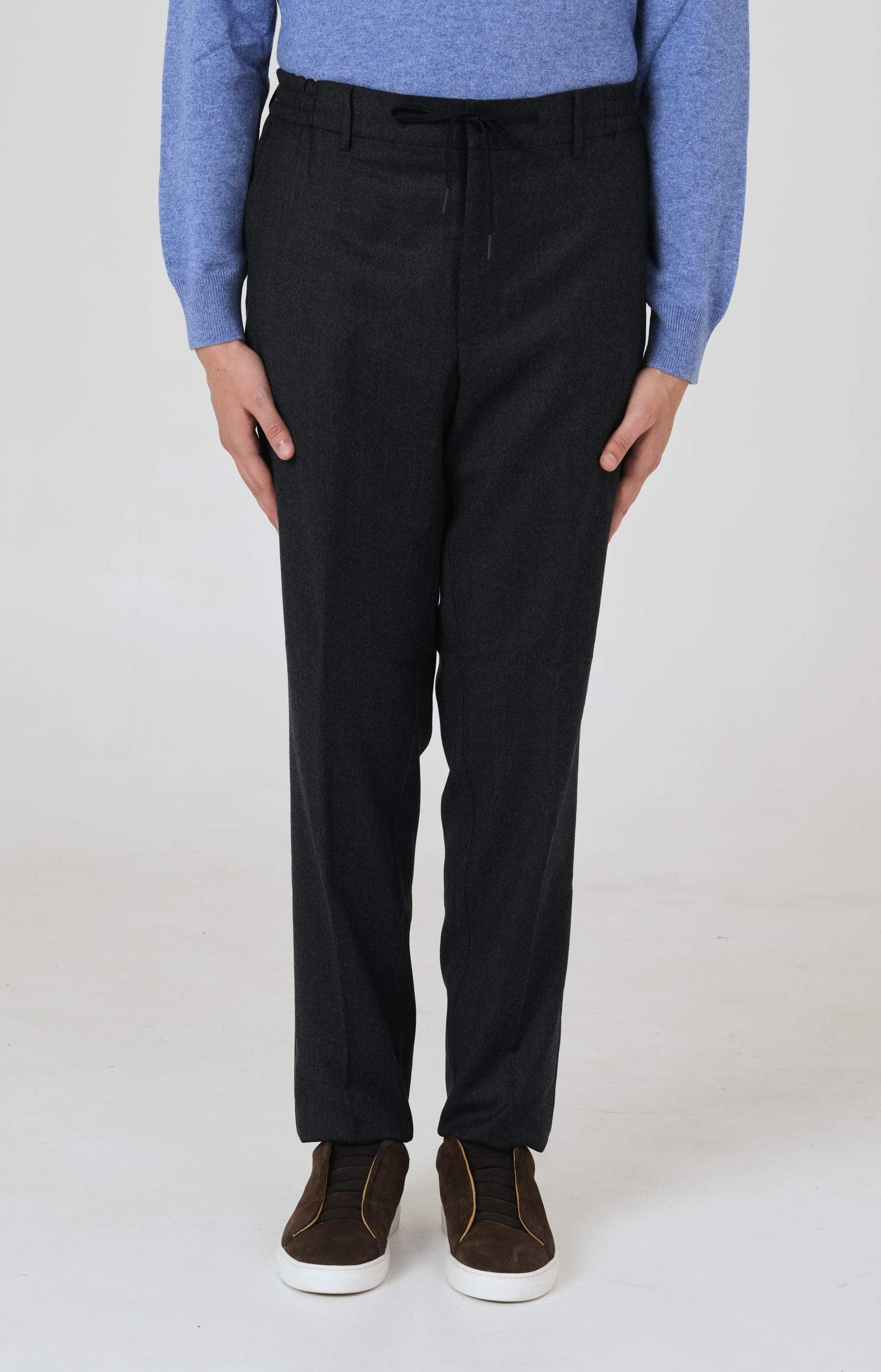 "Leisure Fit" flannel trousers