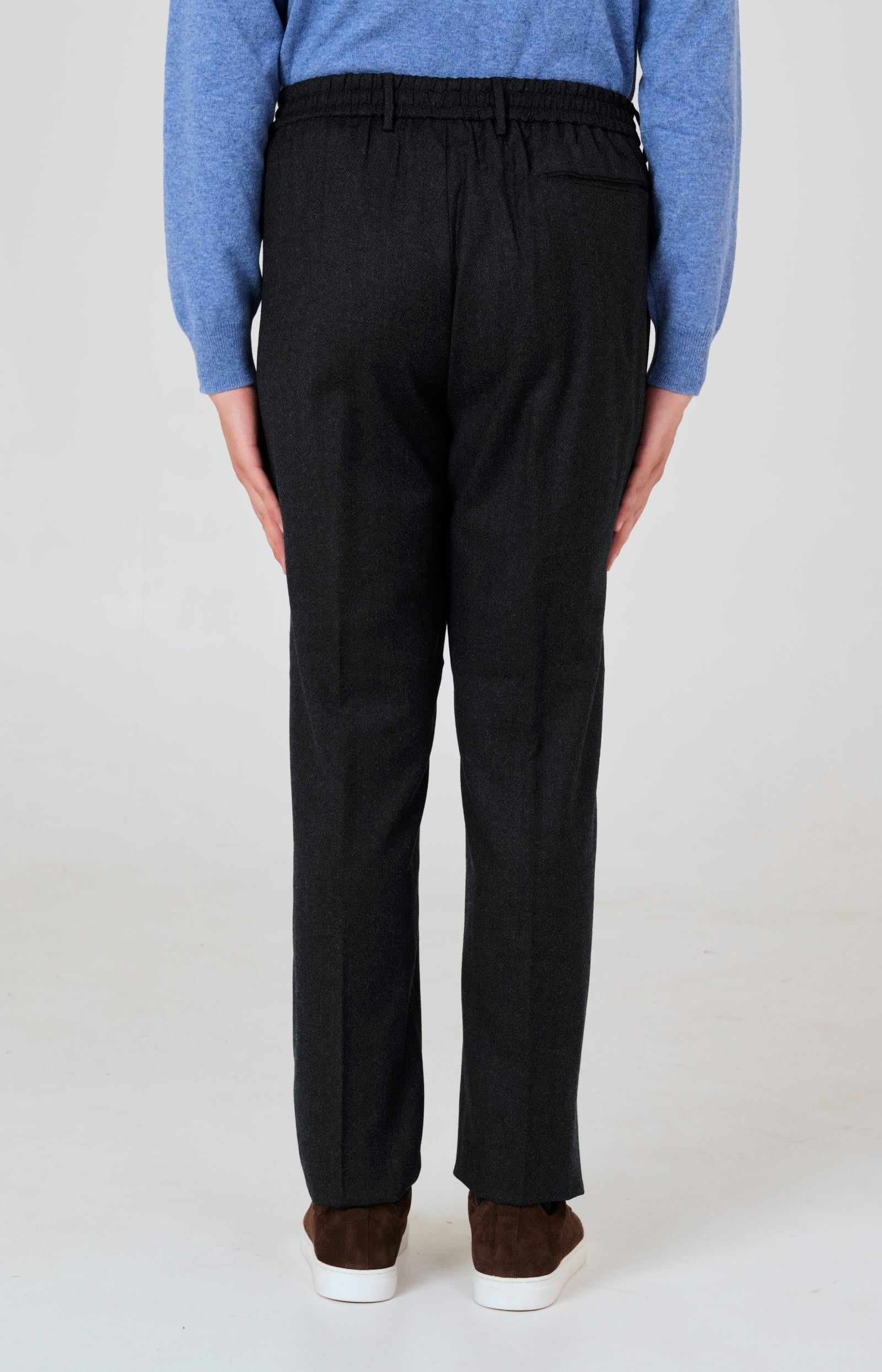 "Leisure Fit" flannel trousers