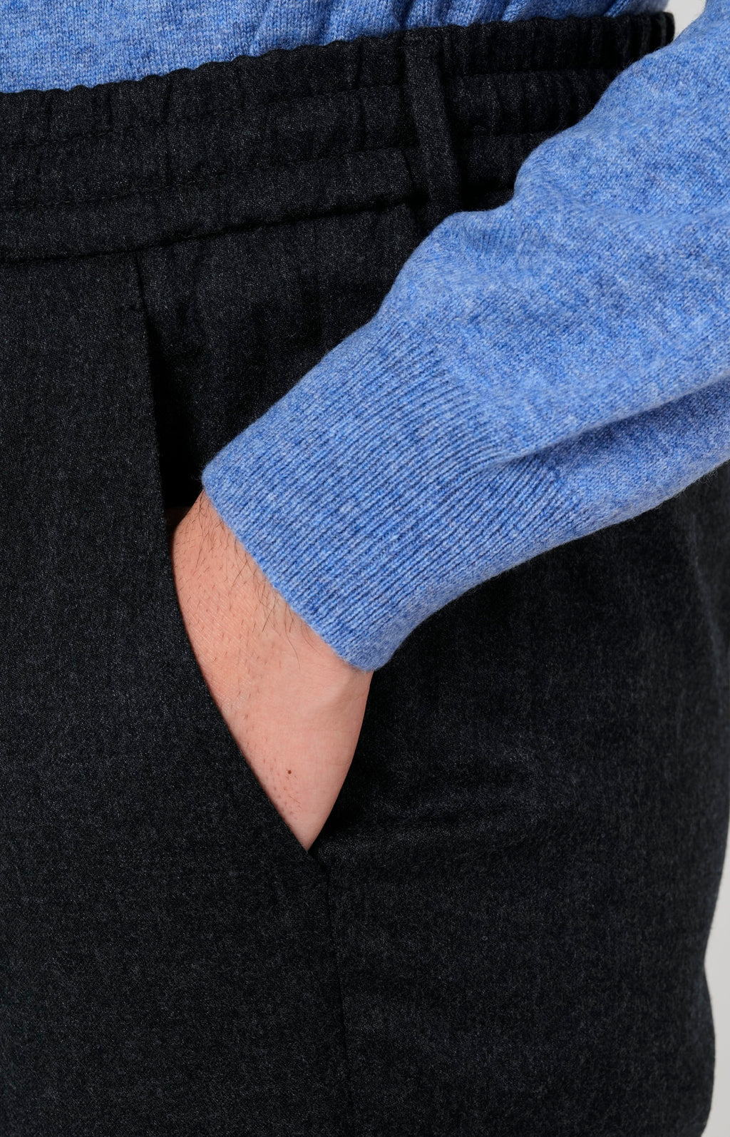 "Leisure Fit" flannel trousers