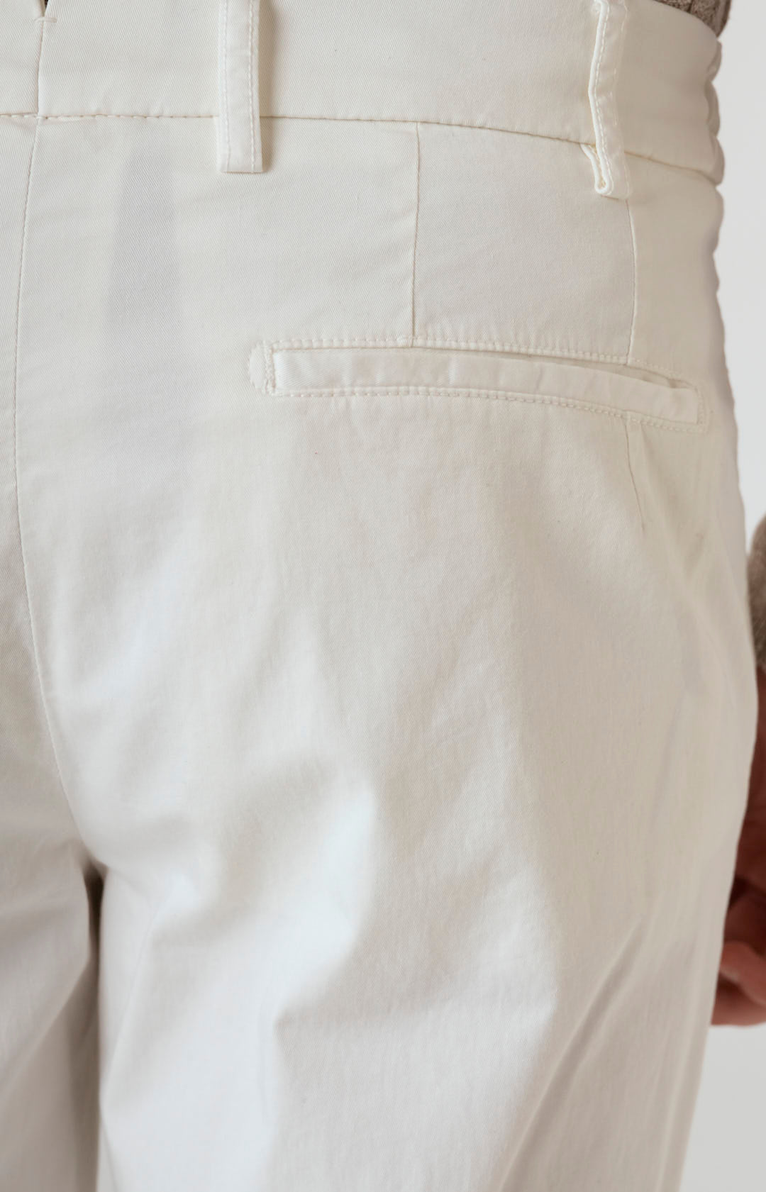 Comfort stretch cotton trousers with America pocket