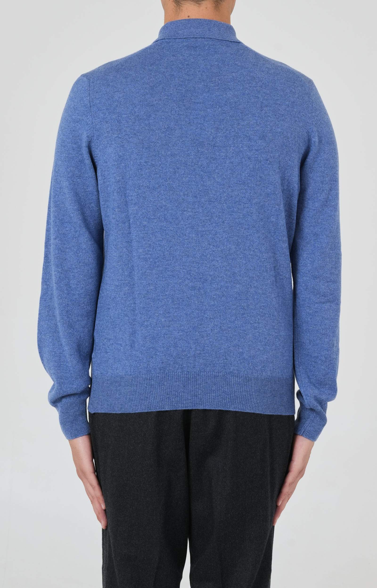 Wool and cashmere polo shirt
