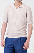 Polo manica corta in cotone tricot