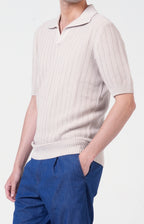 Polo manica corta in cotone tricot