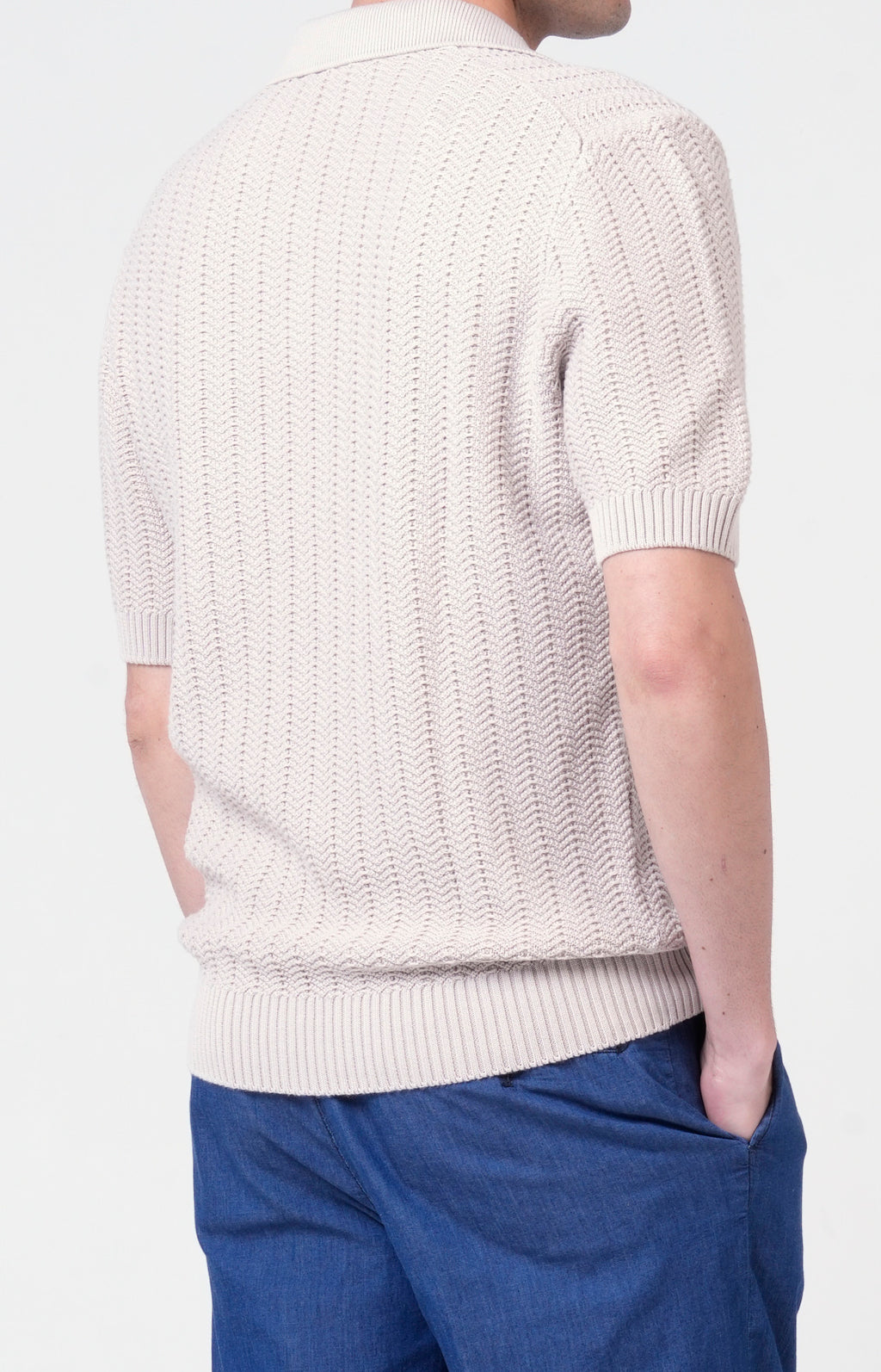 Polo manica corta in cotone tricot
