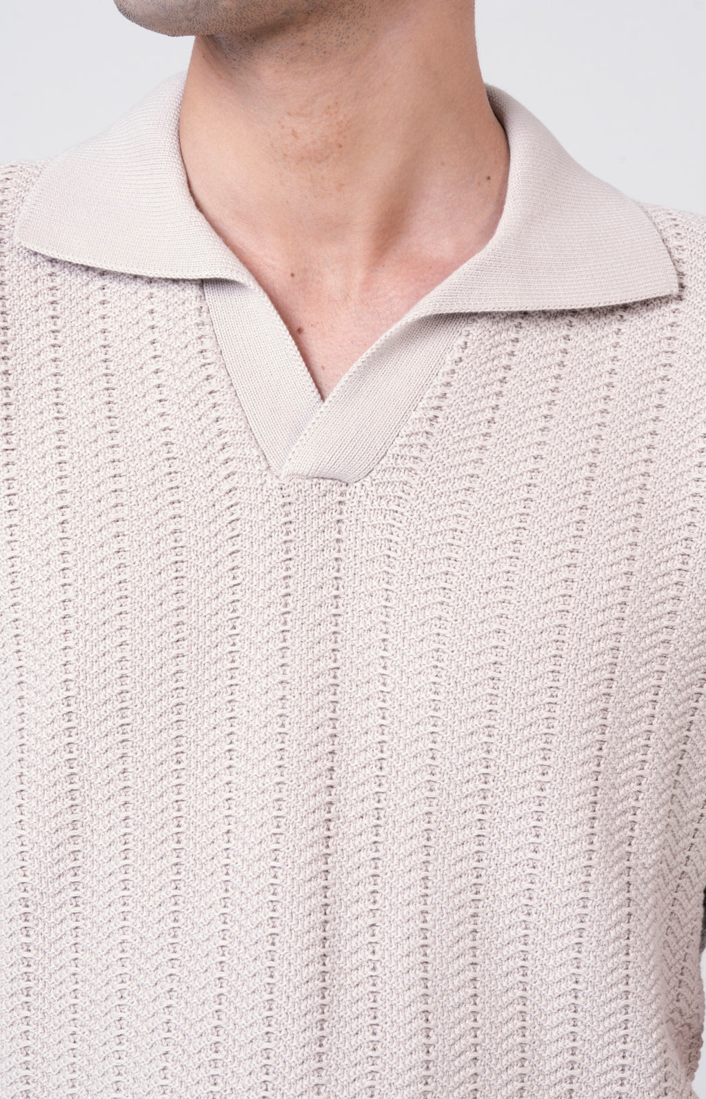 Polo manica corta in cotone tricot