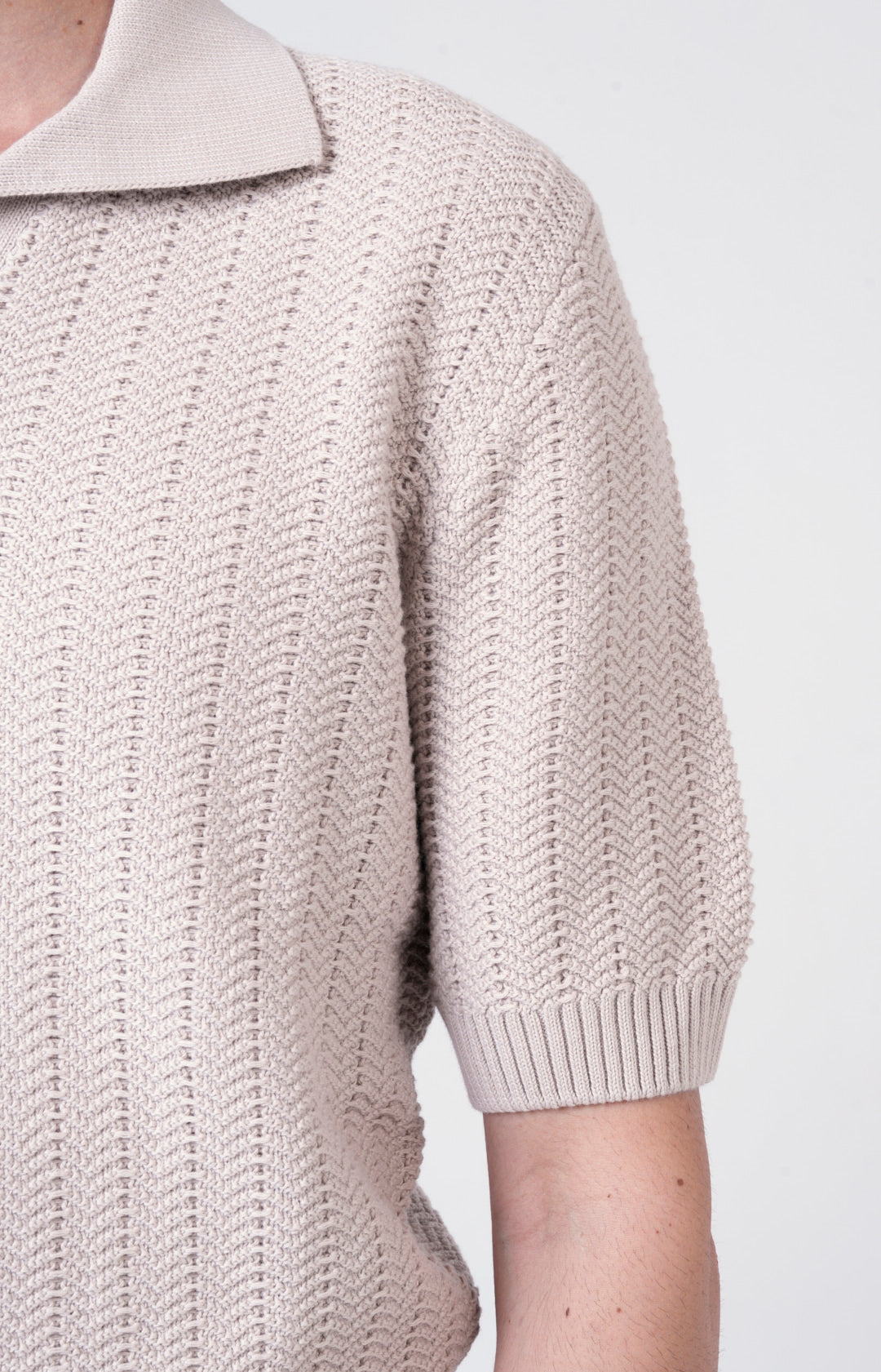Polo manica corta in cotone tricot