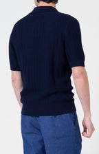 Polo manica corta in cotone tricot