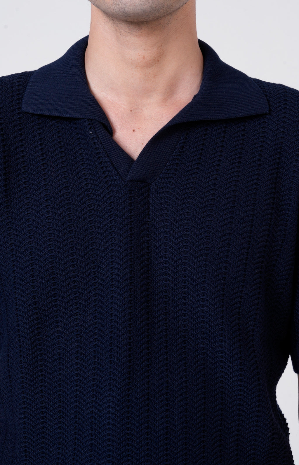 Polo manica corta in cotone tricot