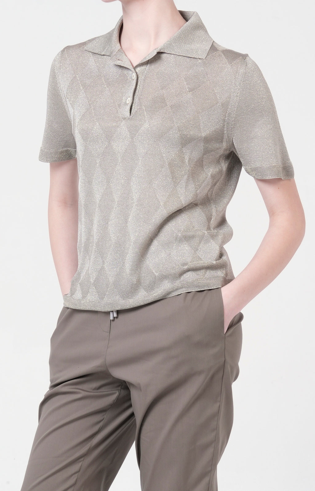 Polo manica corta in maglia