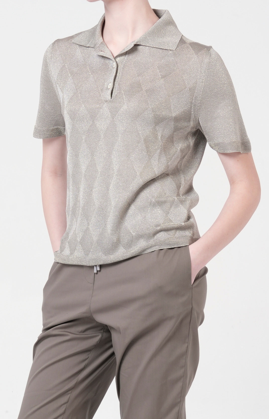 Polo manica corta in maglia