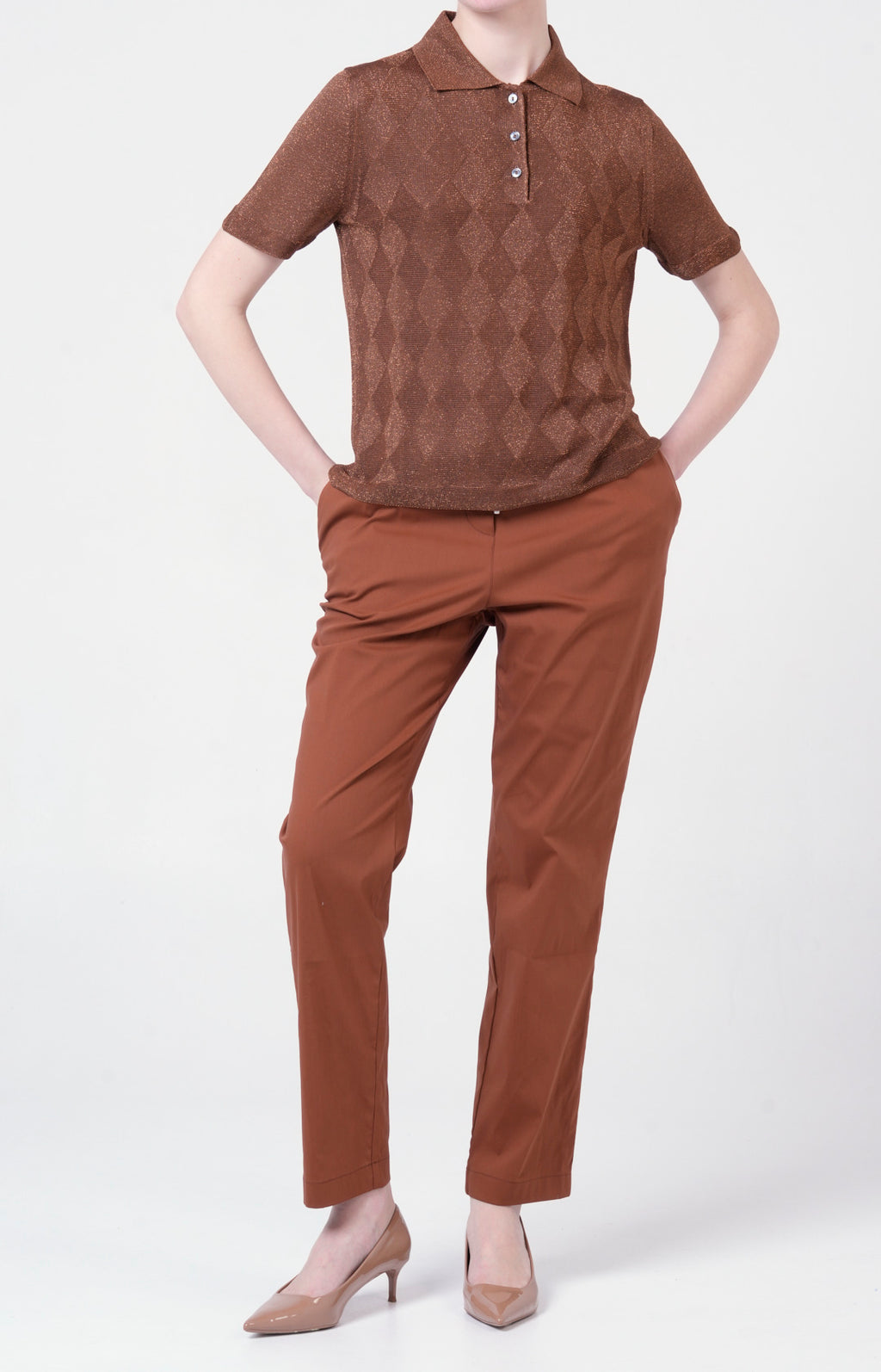 Polo manica corta in maglia