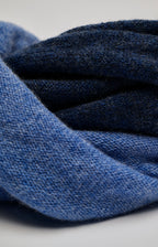 Two-tone cashmere neck warmer