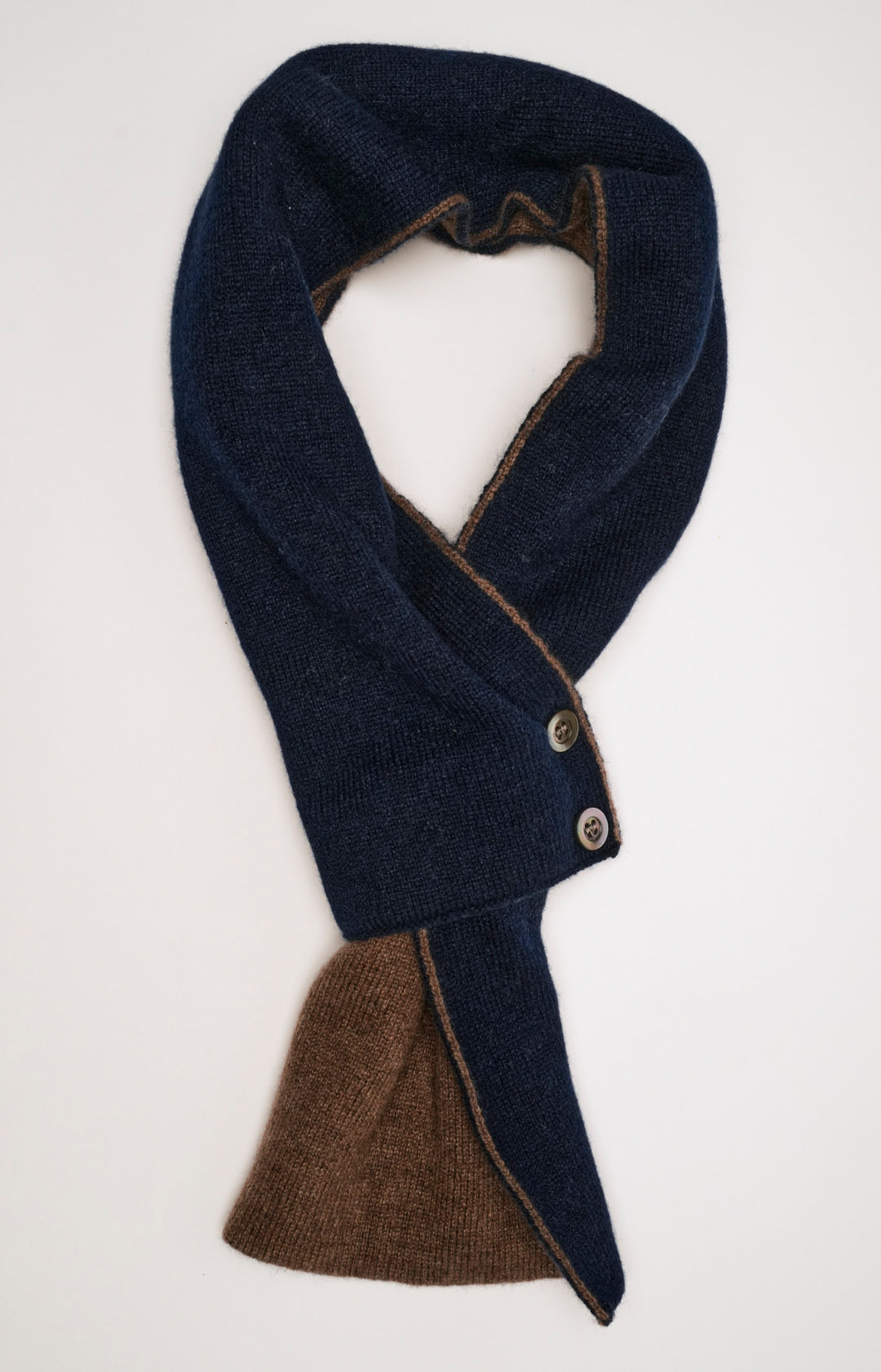 Cashmere tie neck warmer