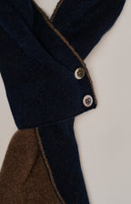 Cashmere tie neck warmer