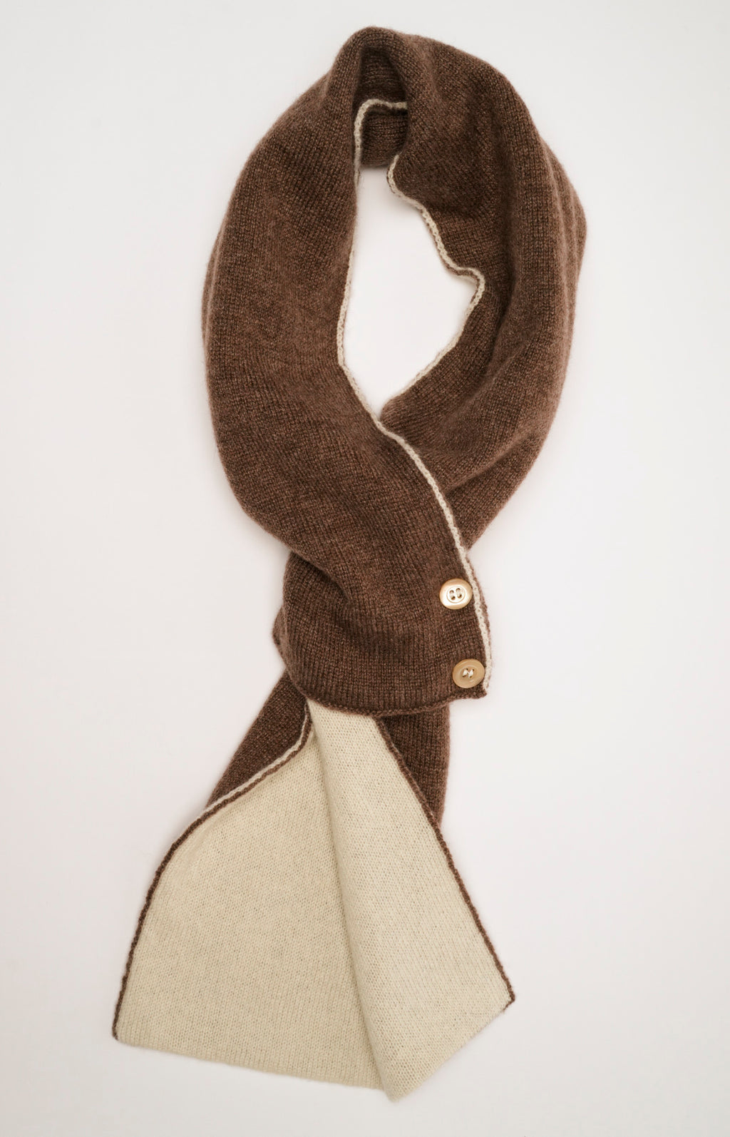 Cashmere tie neck warmer