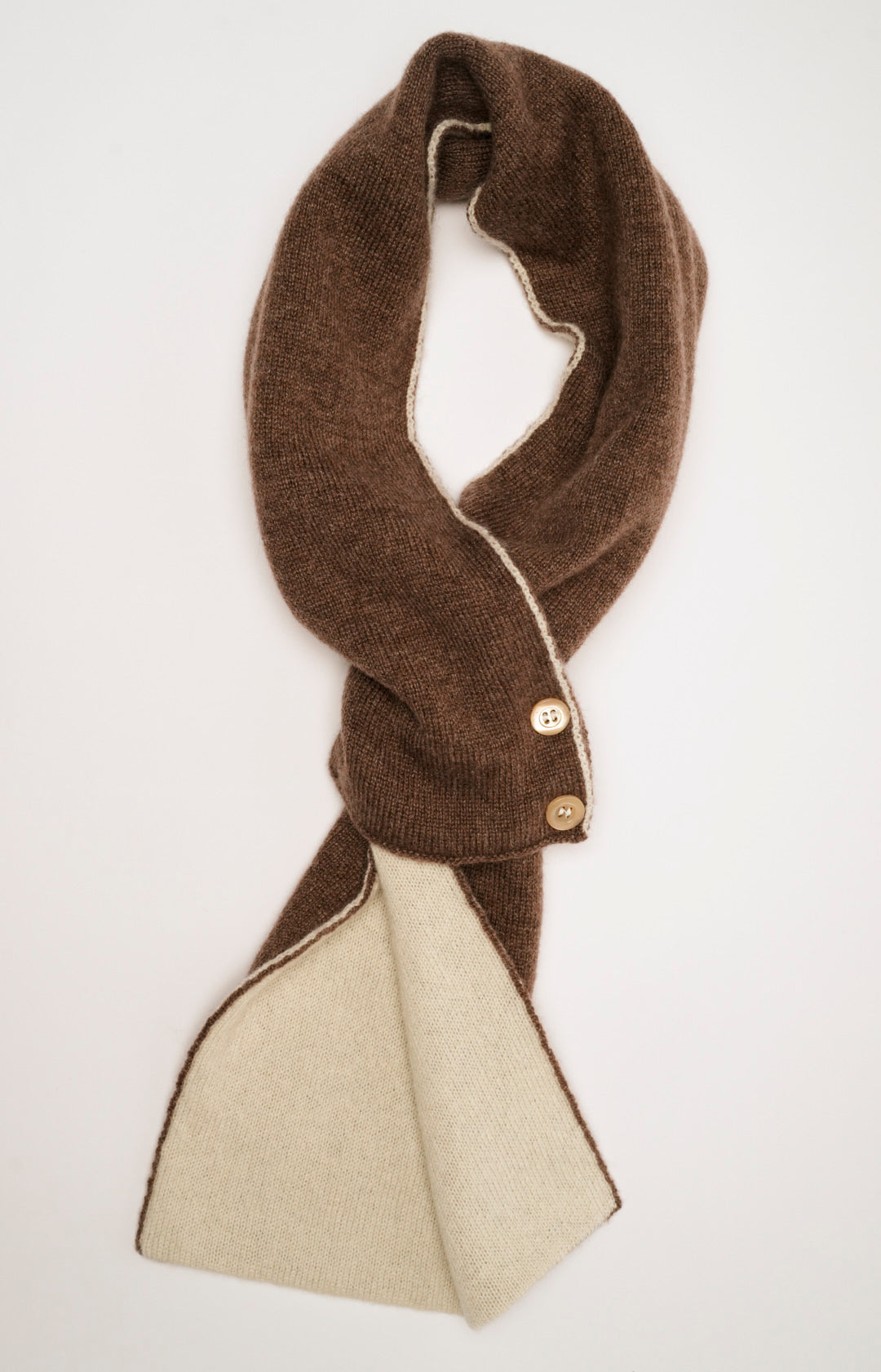 Cashmere tie neck warmer