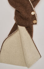 Cashmere tie neck warmer