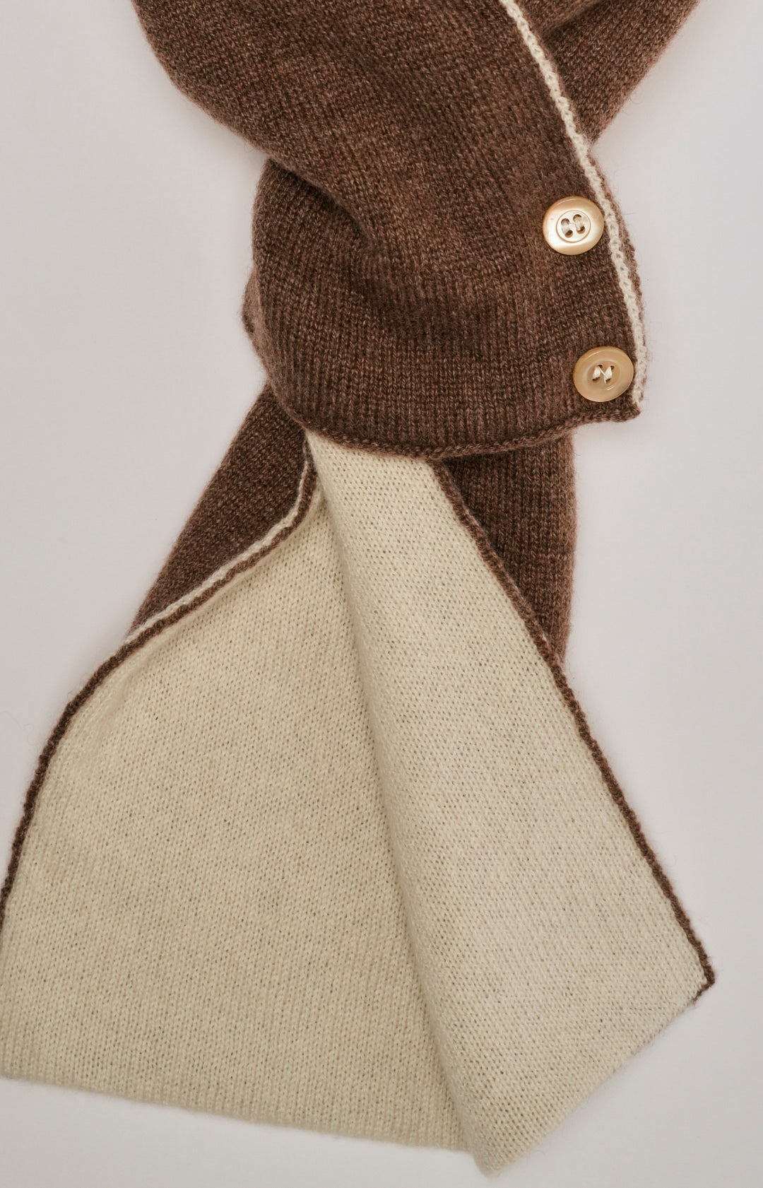 Cashmere tie neck warmer