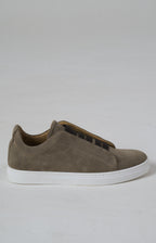 Suede slip-on sneakers