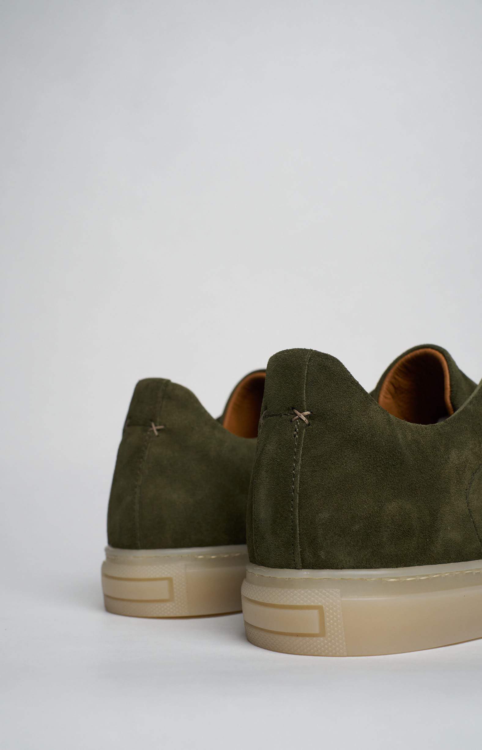 "NEW" Sneakers slip-on in pelle scamosciata