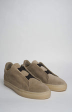 Suede slip-on sneakers