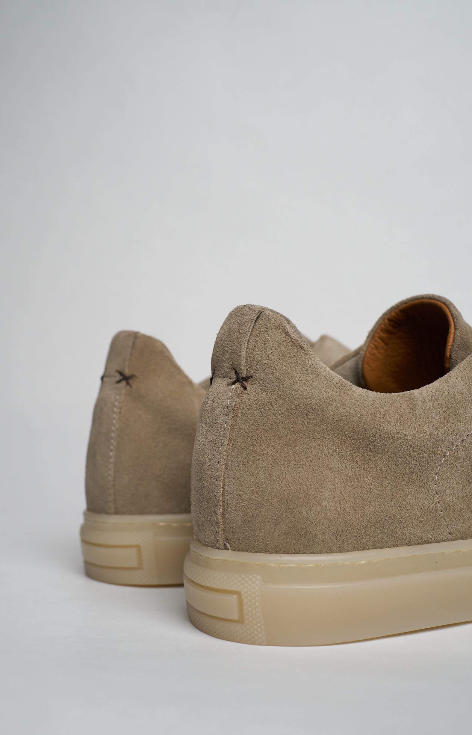 "NEW" Sneakers slip-on in pelle scamosciata