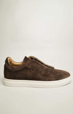Suede slip-on sneakers