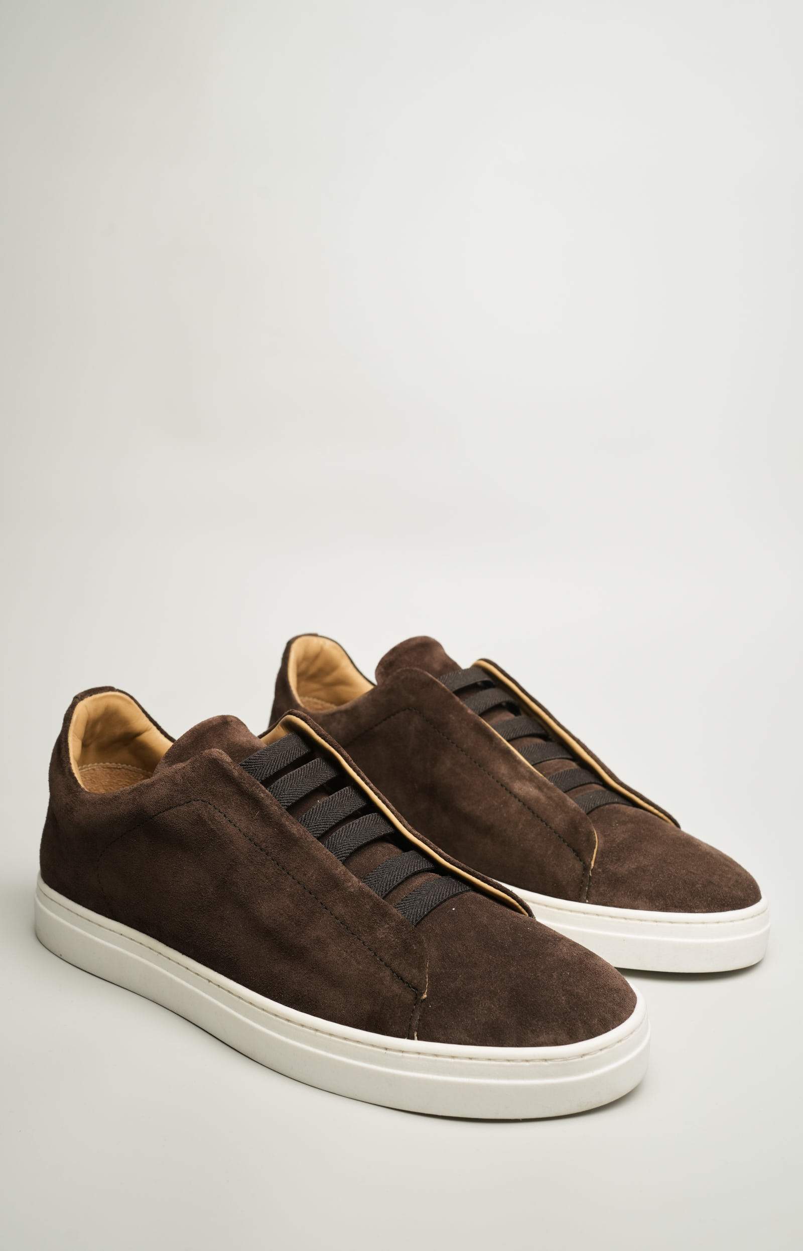 Sneakers slip-on in pelle scamosciata