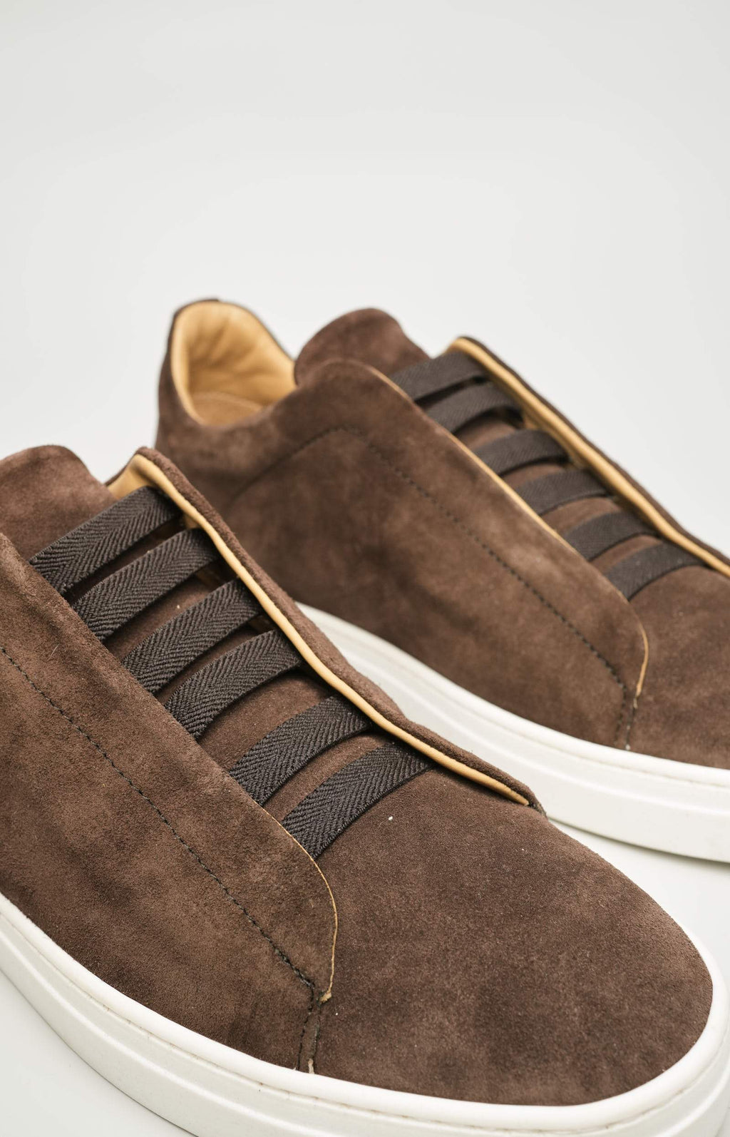 Suede slip-on sneakers