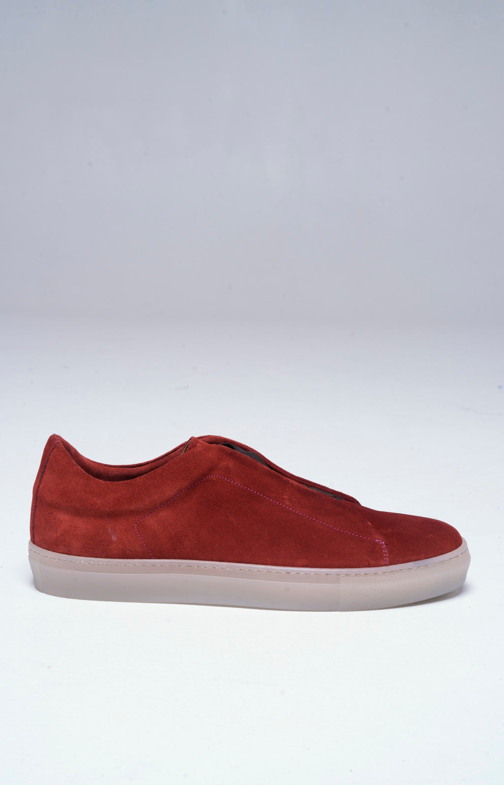 "NEW" Sneakers slip-on in pelle scamosciata