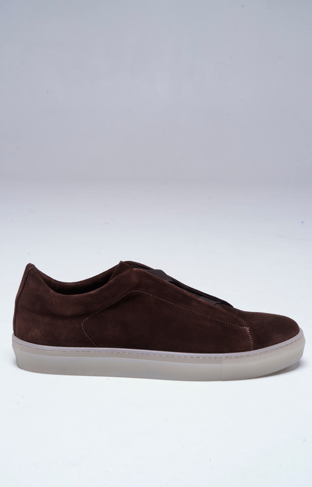 "NEW" Sneakers slip-on in pelle scamosciata