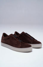 "NEW" Sneakers slip-on in pelle scamosciata