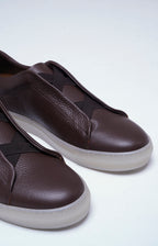 “NEW” Sneakers slip-on in pelle