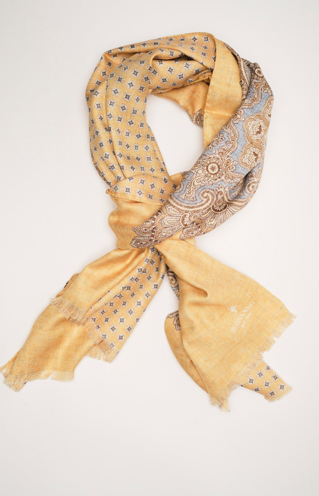 Sciarpa double in seta fantasia