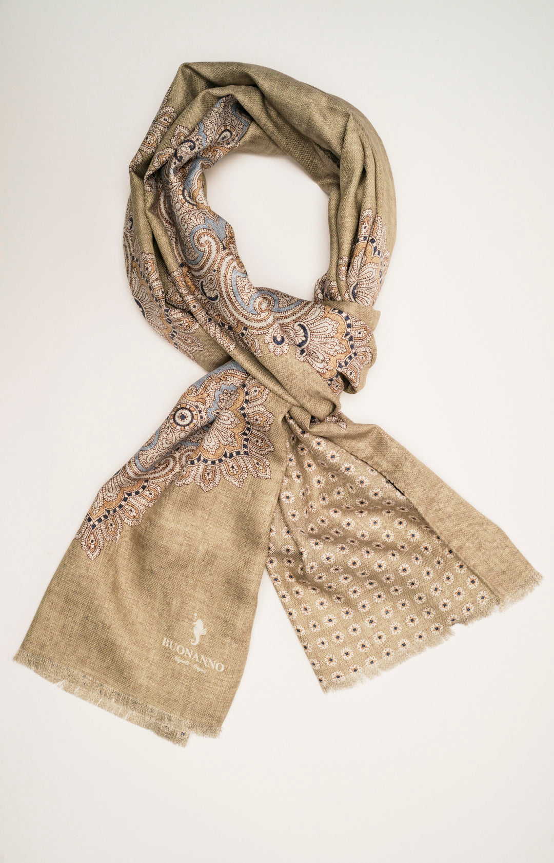 Sciarpa double in seta fantasia