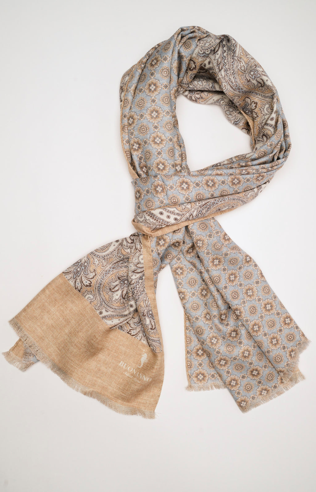 Sciarpa double in seta fantasia