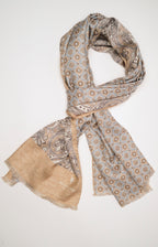 Sciarpa double in seta fantasia