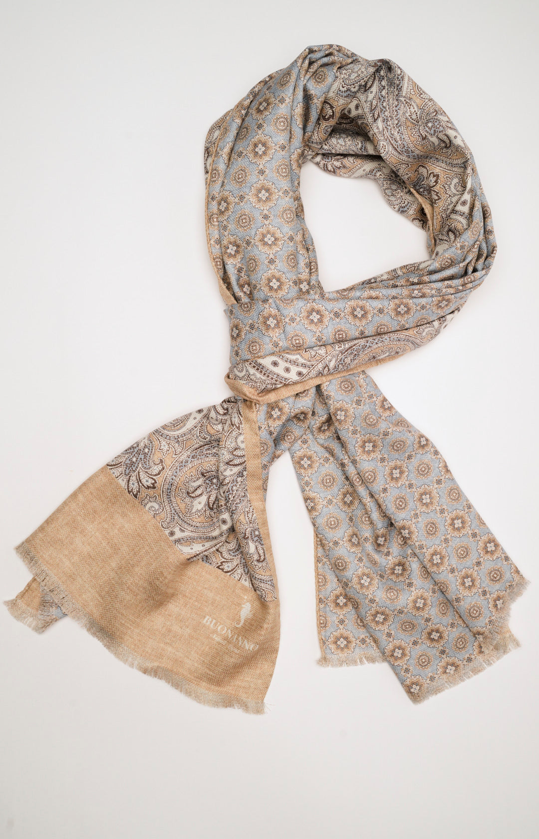 Sciarpa double in seta fantasia