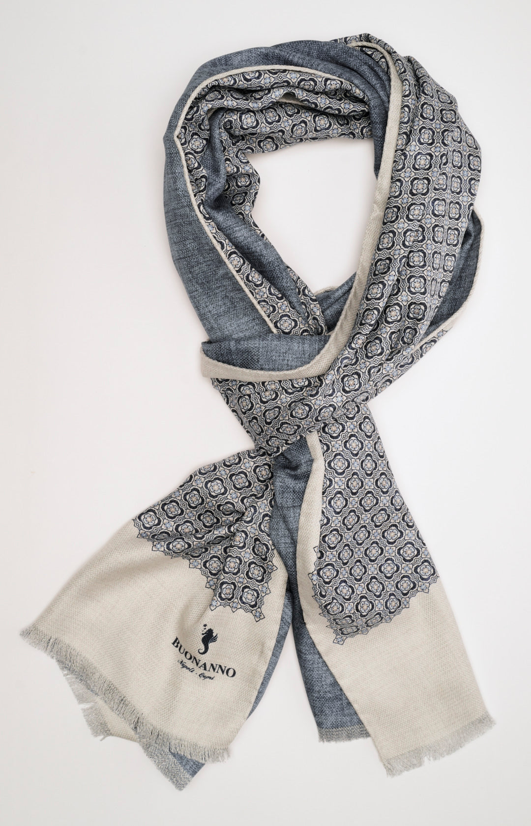 Sciarpa double in seta fantasia