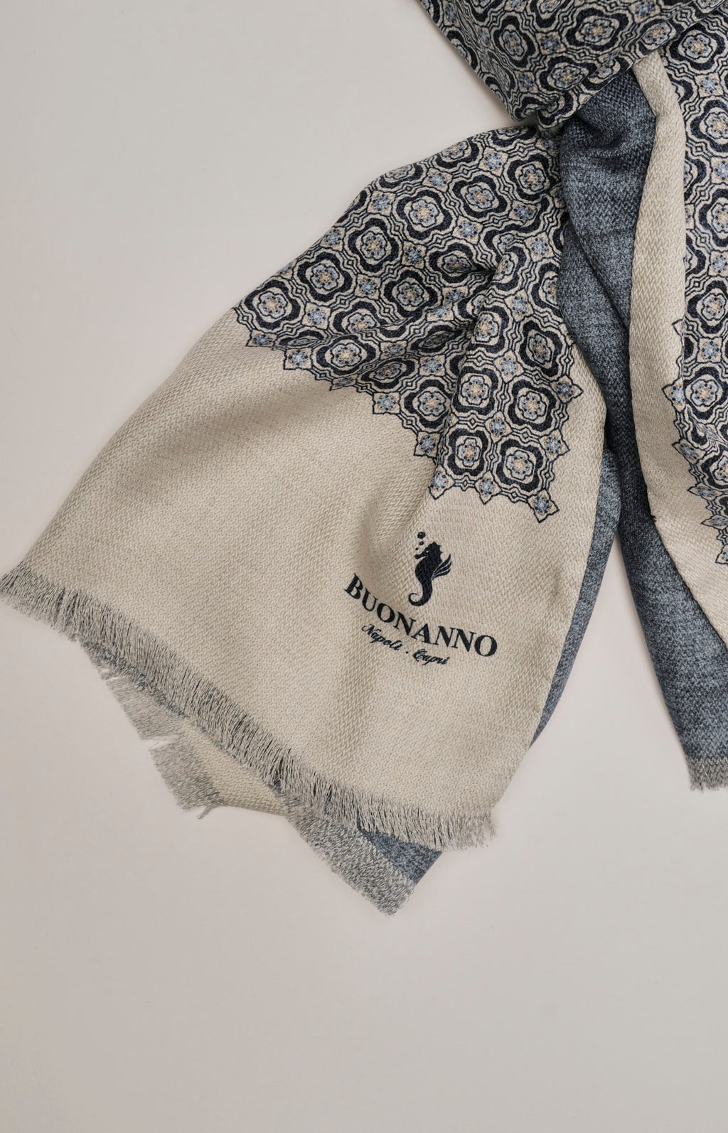 Sciarpa double in seta fantasia