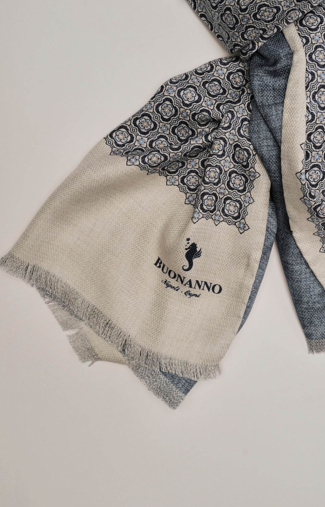 Sciarpa double in seta fantasia