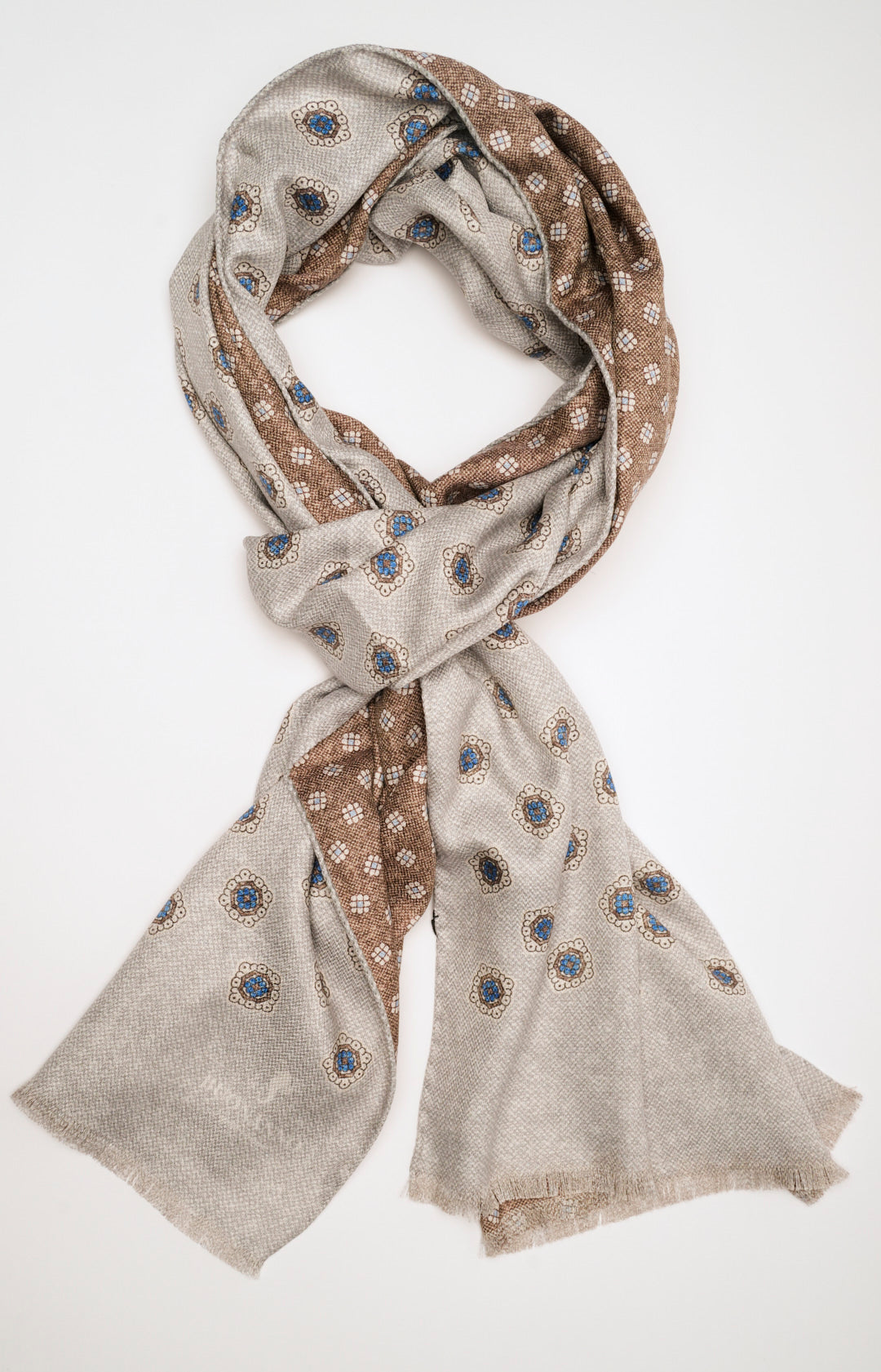 Sciarpa double in seta fantasia