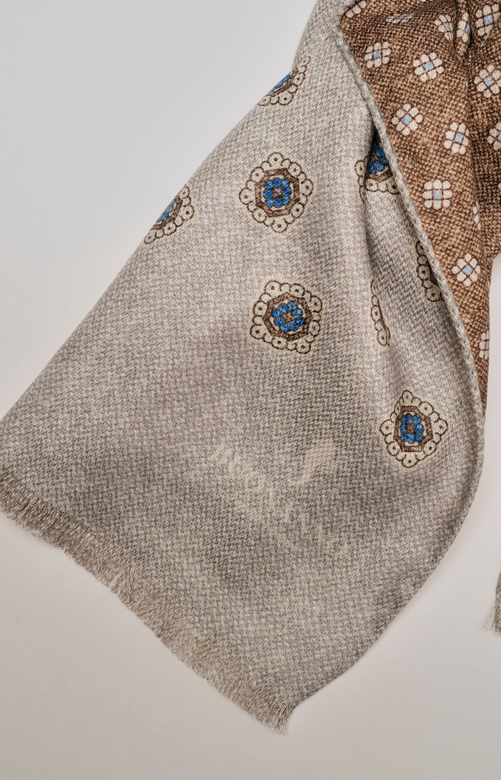 Sciarpa double in seta fantasia