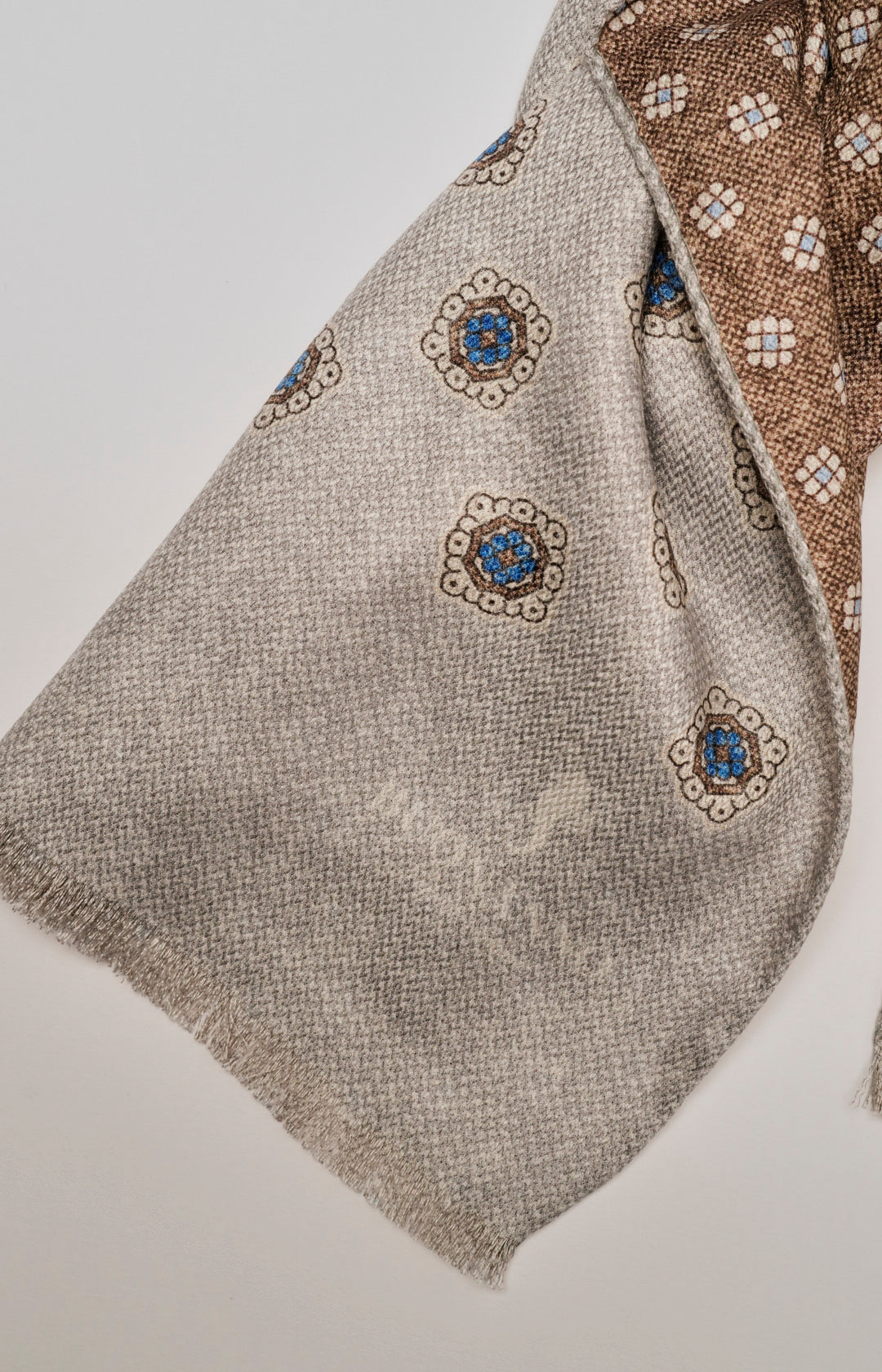 Sciarpa double in seta fantasia