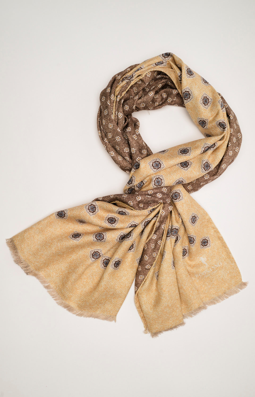 Sciarpa double in seta fantasia